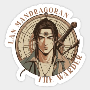 lan mandragonan king of malkier Sticker